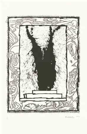 蚀刻飞尘法 Alechinsky - Coup double