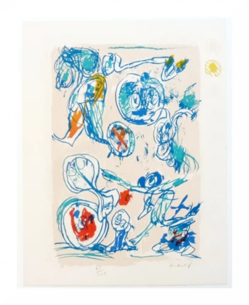 石版画 Alechinsky - Crayon sur coquille - Ordre dispersé