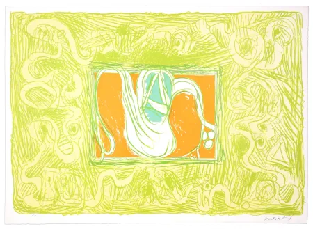 石版画 Alechinsky - Crevette et salade