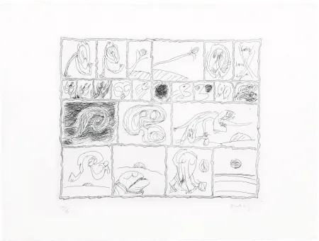 蚀刻版画 Alechinsky - Cuivre barré déjà