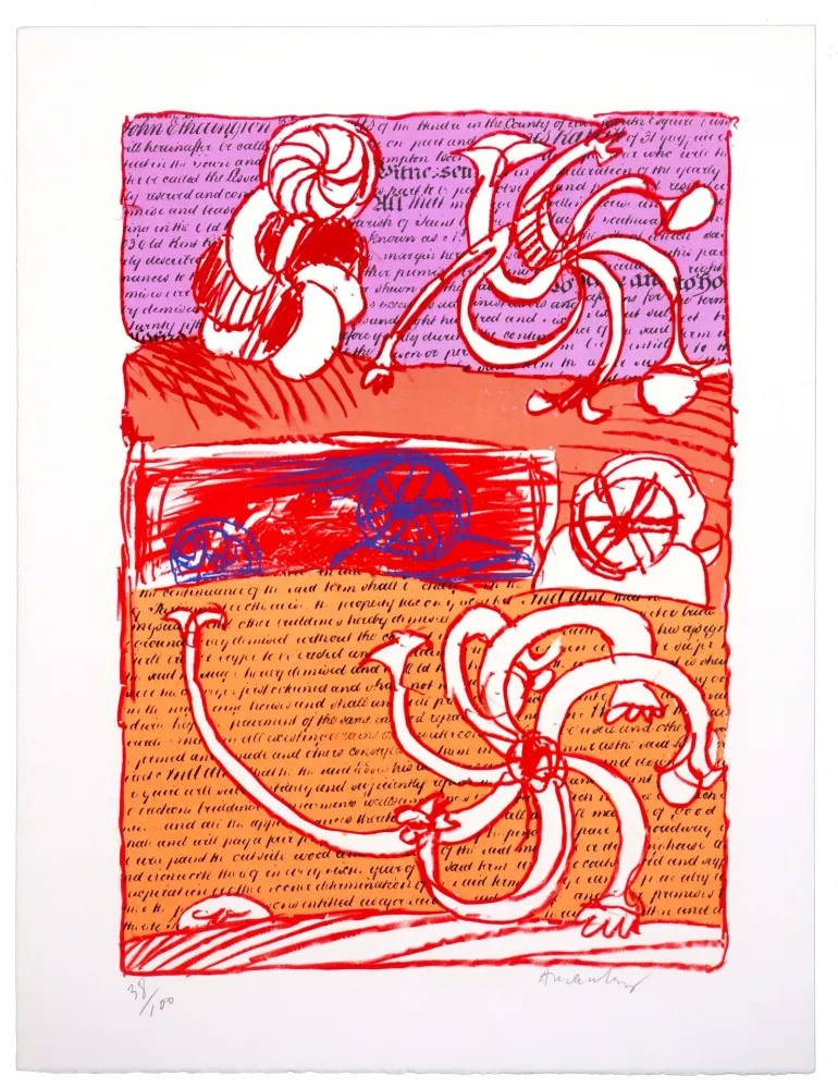 石版画 Alechinsky - Cursive