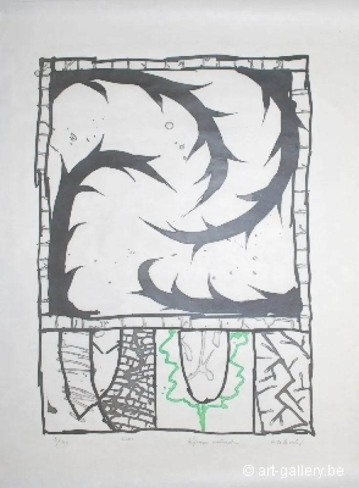 版画 Alechinsky - Défense naturelle