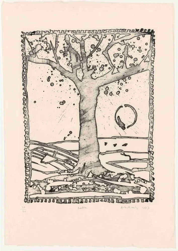 蚀刻版画 Alechinsky - Delta