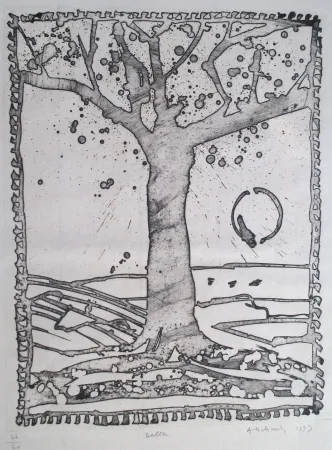 版画 Alechinsky - Delta