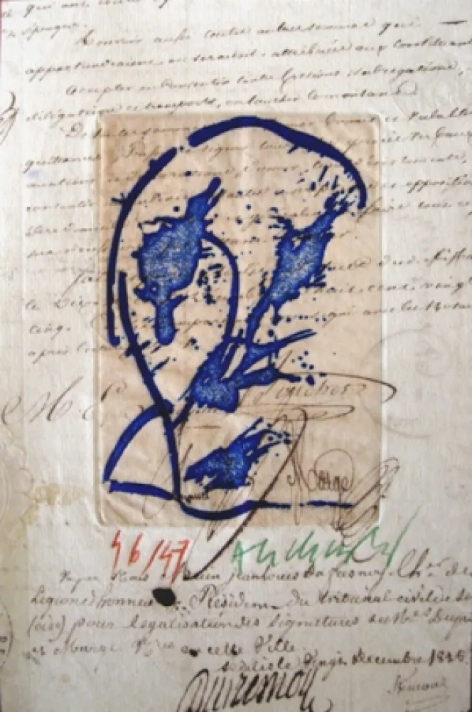 版画 Alechinsky - Des deux mains