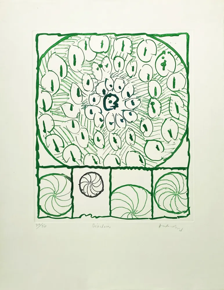 版画 Alechinsky - Dévidoirs