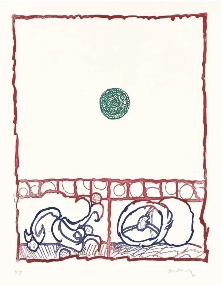 版画 Alechinsky - Dévidoirs