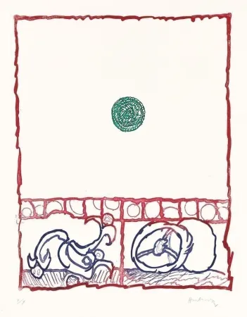 蚀刻版画 Alechinsky - Dévidoirs, Planche III