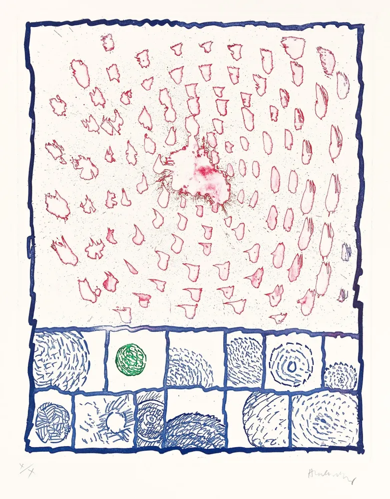 蚀刻版画 Alechinsky - Dévidoirs, Planche VI