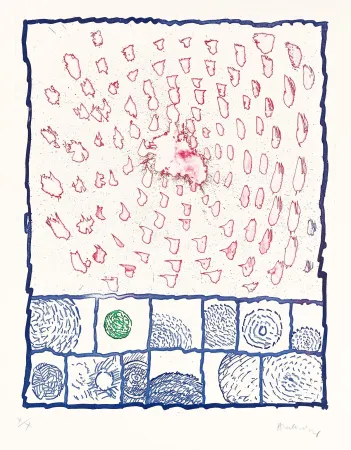 蚀刻版画 Alechinsky - Dévidoirs, Planche VI