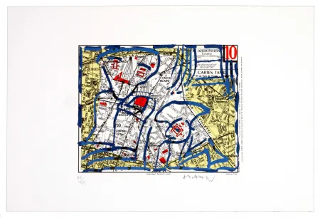 石版画 Alechinsky - Dixième arrondissement (Paris)
