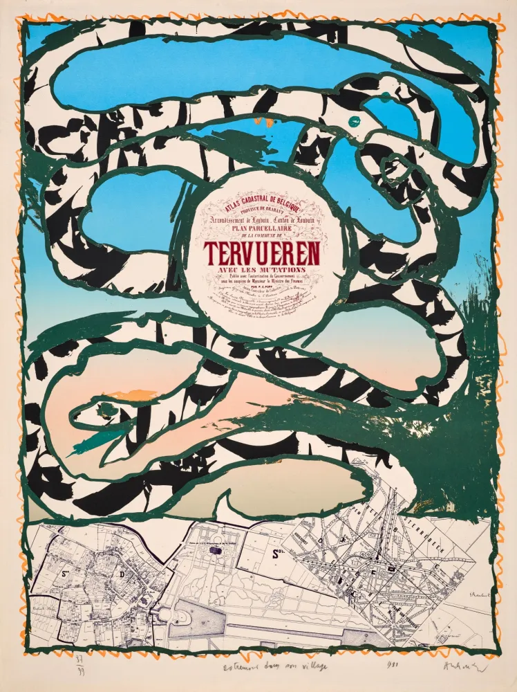 石版画 Alechinsky - Dotremont dans son village