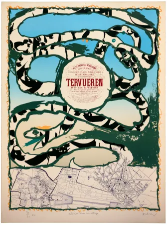 石版画 Alechinsky - Dotremont dans son village