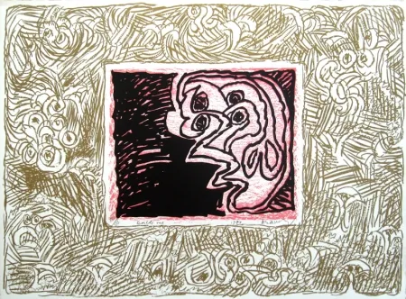 石版画 Alechinsky - Double vue