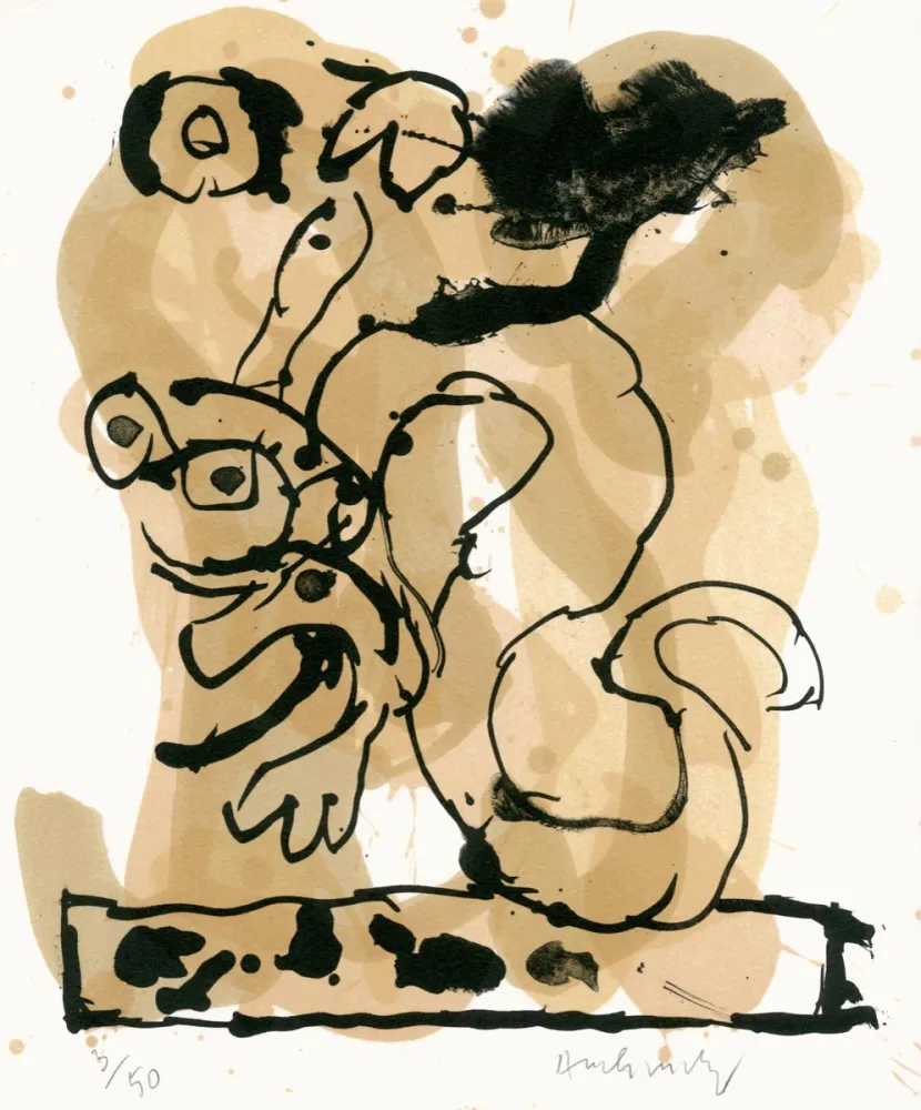 石版画 Alechinsky - Dragonnade