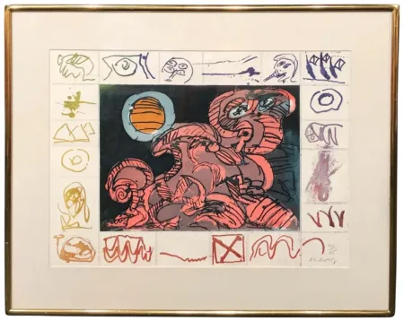 蚀刻版画 Alechinsky - Droit de regard