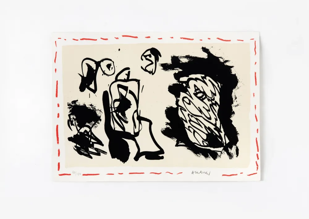 石版画 Alechinsky - D'une venue