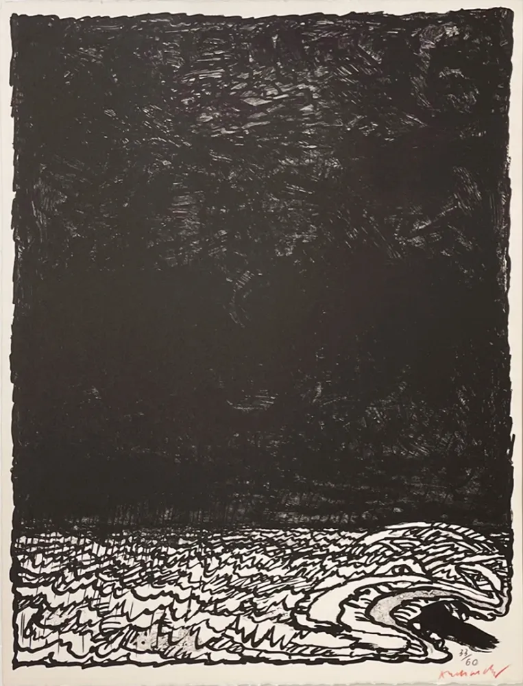 石版画 Alechinsky - Eau dormante