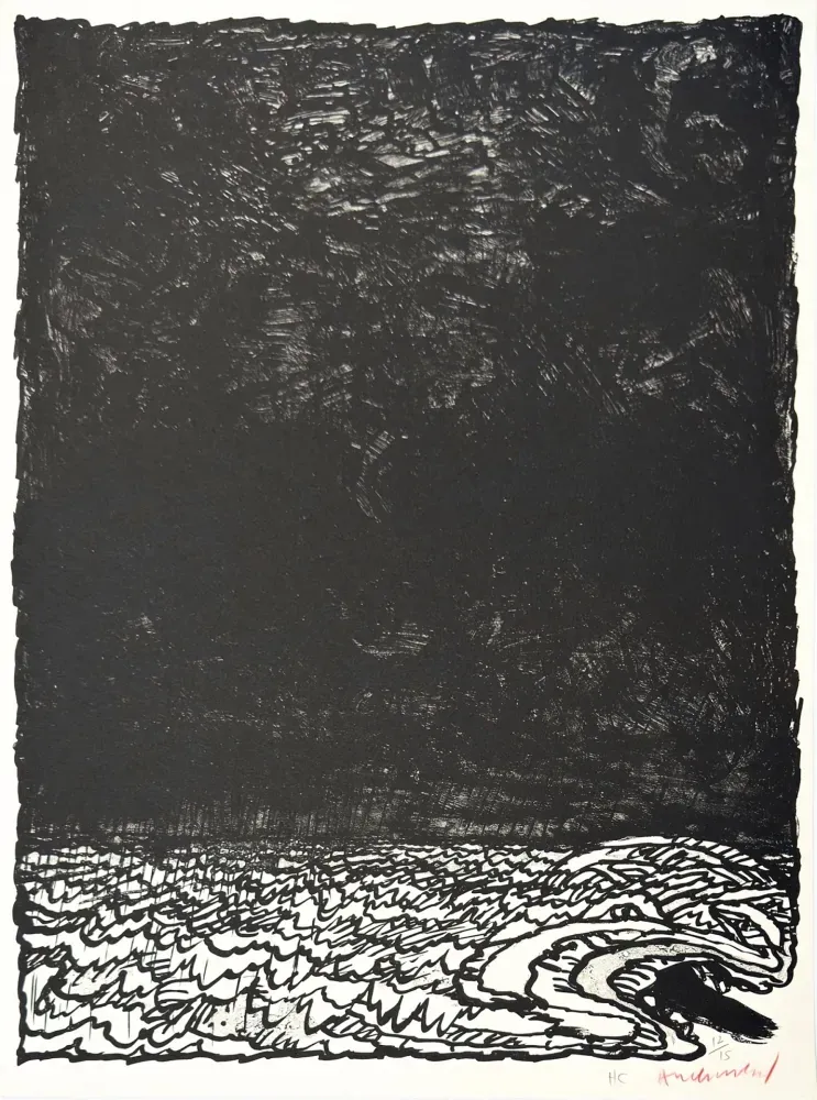 石版画 Alechinsky - Eau dormante