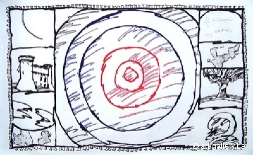 版画 Alechinsky - En espagne