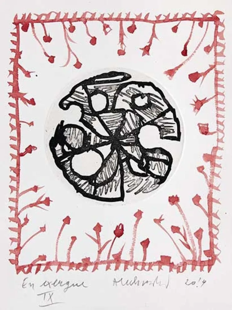 版画 Alechinsky - En exergue