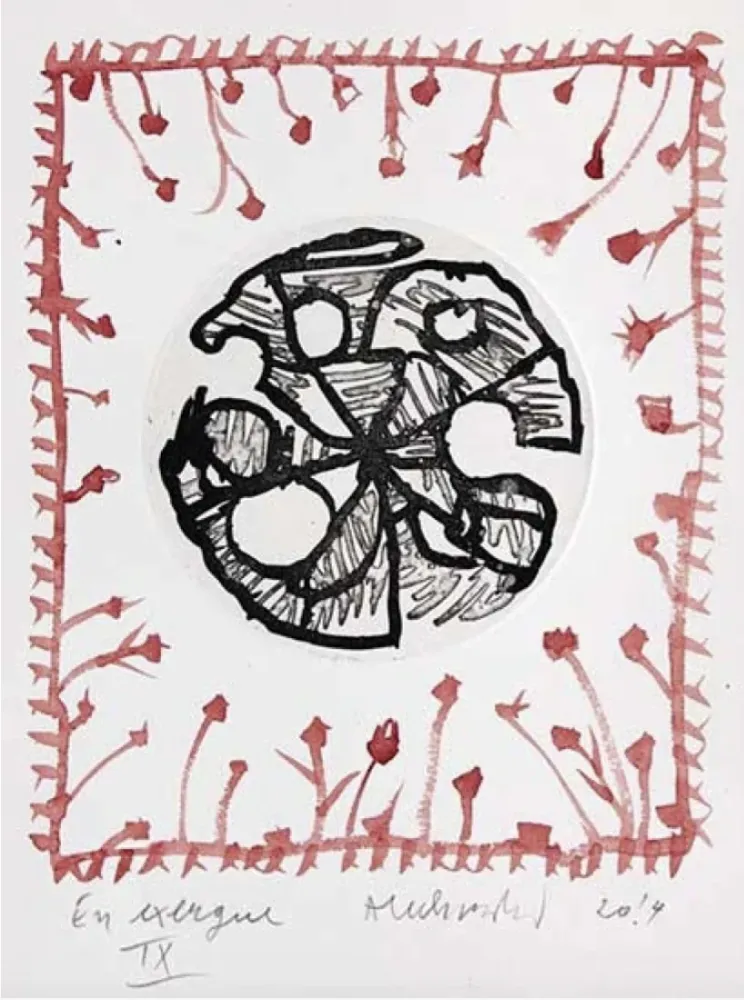 版画 Alechinsky - En exergue