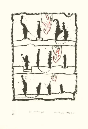 蚀刻飞尘法 Alechinsky - En plusieurs fois