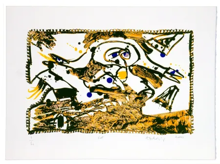 石版画 Alechinsky - En route (Est)