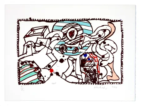 石版画 Alechinsky - En route (Nord)