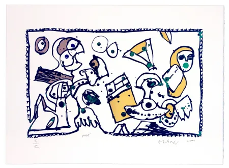 石版画 Alechinsky - En route (Ouest)