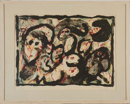 石版画 Alechinsky - En société