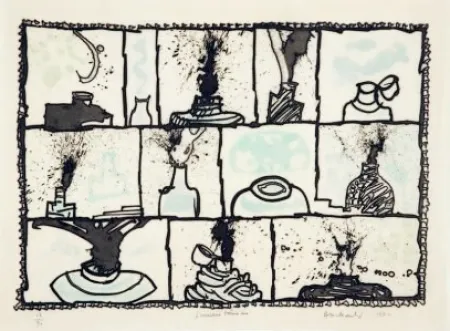 版画 Alechinsky - Encriers témoins