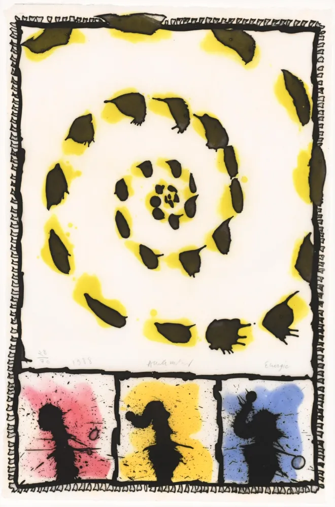 蚀刻飞尘法 Alechinsky - Énergie