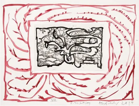 版画 Alechinsky - Eruption