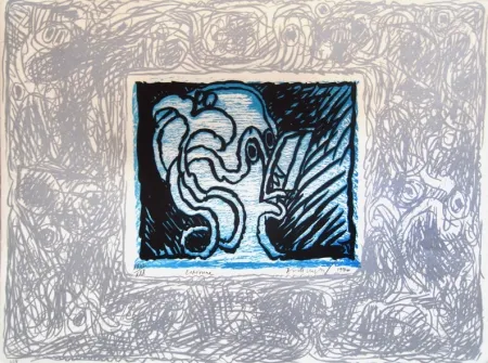 石版画 Alechinsky - Espionne