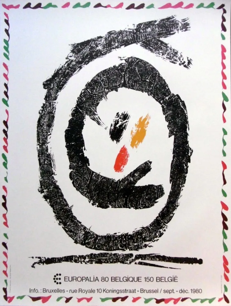 石版画 Alechinsky - '' Europalia 80 ''