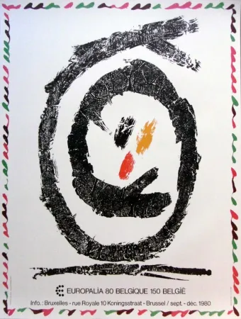 石版画 Alechinsky - '' Europalia 80 ''