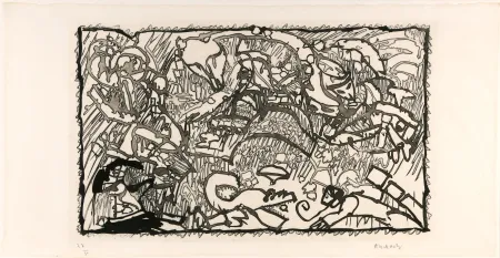 飞尘腐蚀法 Alechinsky - Face à face