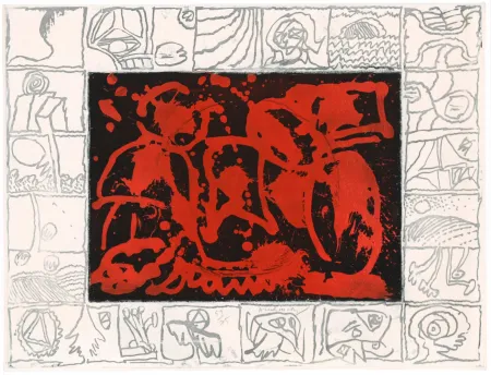 蚀刻版画 Alechinsky - Facteur Rhésus
