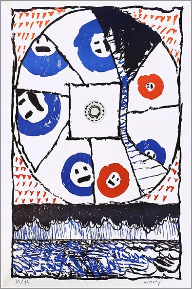 石版画 Alechinsky - Fenêtre