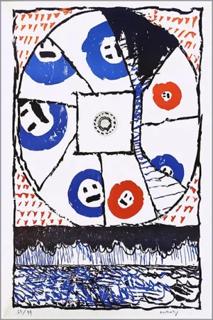 石版画 Alechinsky - Fenêtre