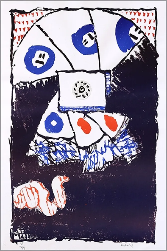 石版画 Alechinsky - Fenêtre