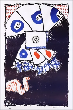 石版画 Alechinsky - Fenêtre