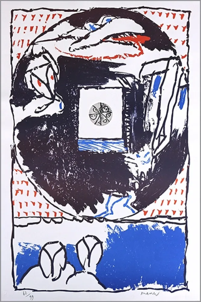 石版画 Alechinsky - Fenêtre