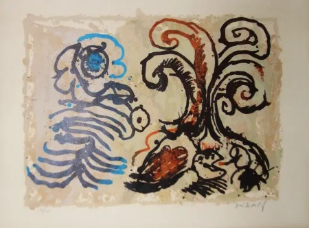 石版画 Alechinsky - Feuillage