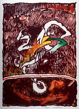 石版画 Alechinsky - Flying Object, 1977 - Hand-signed