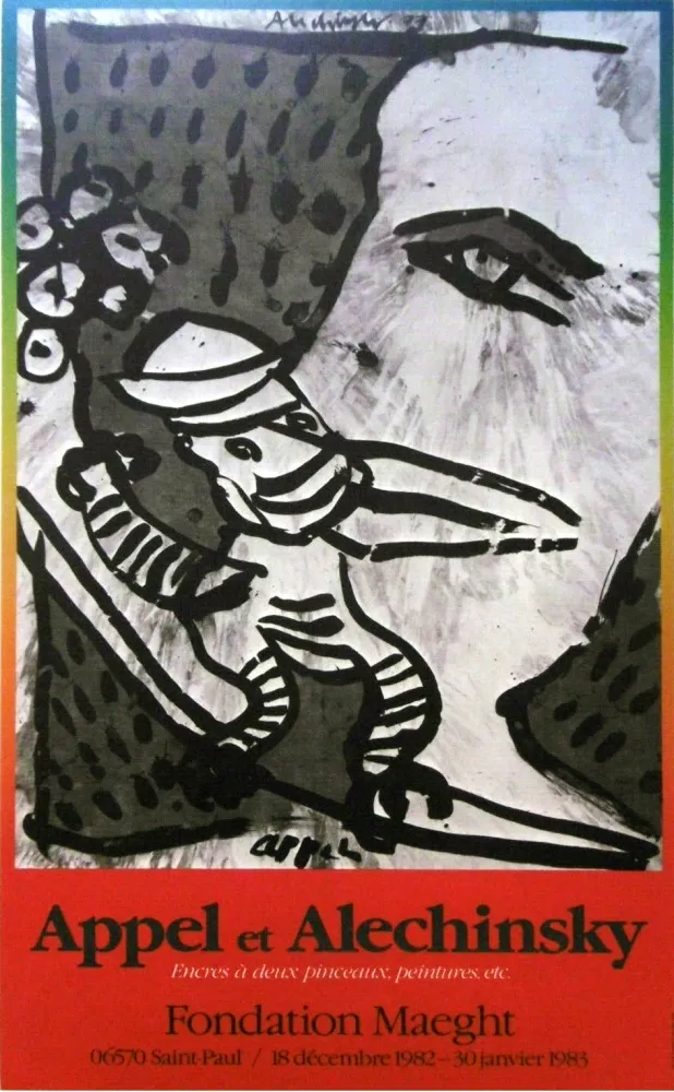 海报 Alechinsky - '' Fondation MAEGHT '' - Avec Karel APPEL