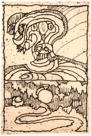 飞尘腐蚀法 Alechinsky - Frontière naturelle