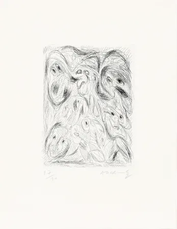 蚀刻版画 Alechinsky - Fumées