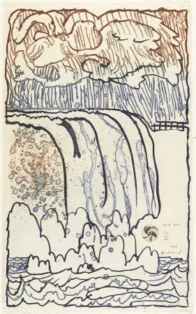 版画 Alechinsky - Garde Fou